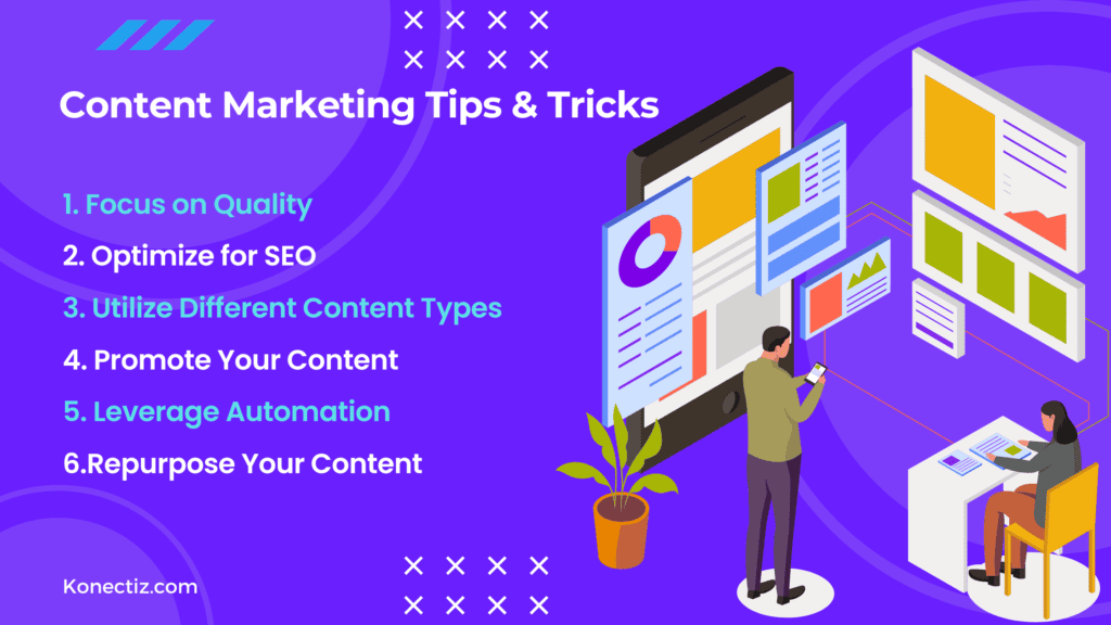 Content Marketing Tips & Tricks - Konectiz