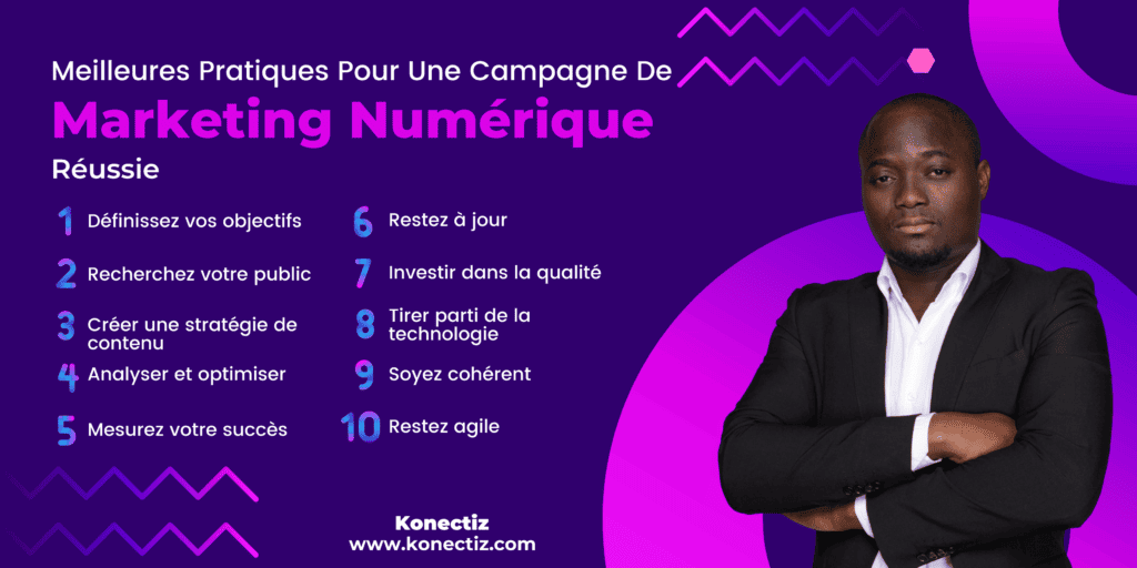 Meilleures pratiques pour une campagne de marketing numerique reussie Konectiz 1 - Konectiz Meilleures pratiques pour une campagne de marketing numérique réussie - Konectiz