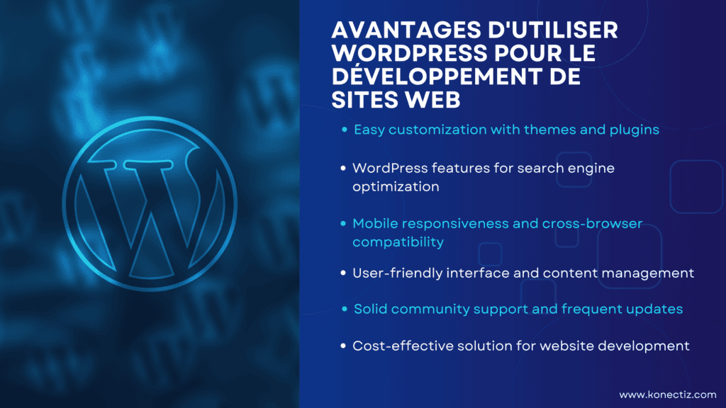 Advantages of using WordPress for website development Konectiz 1 - Konectiz Advantages of using WordPress for website development - Konectiz