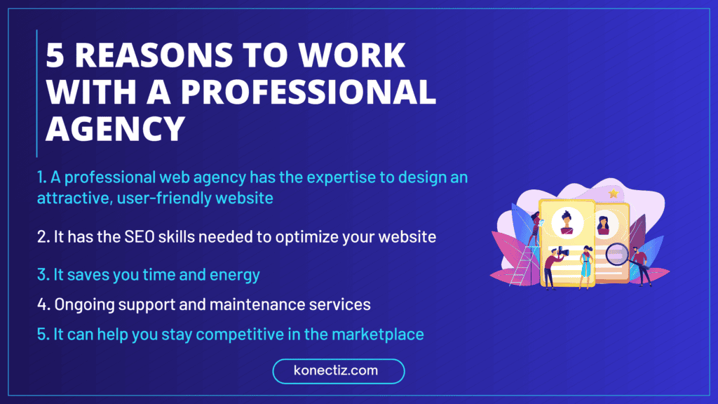 5 reasons to work with a professional agency Konectiz - Konectiz 5 reasons to work with a professional agency - Konectiz