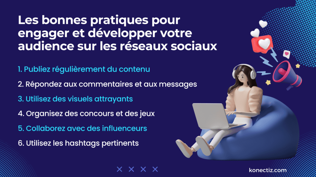 Les bonnes pratiques pour engager et developper votre audience avec le marketing sur les reseaux sociaux Konectiz - Konectiz Les bonnes pratiques pour engager et développer votre audience avec le marketing sur les réseaux sociaux - Konectiz