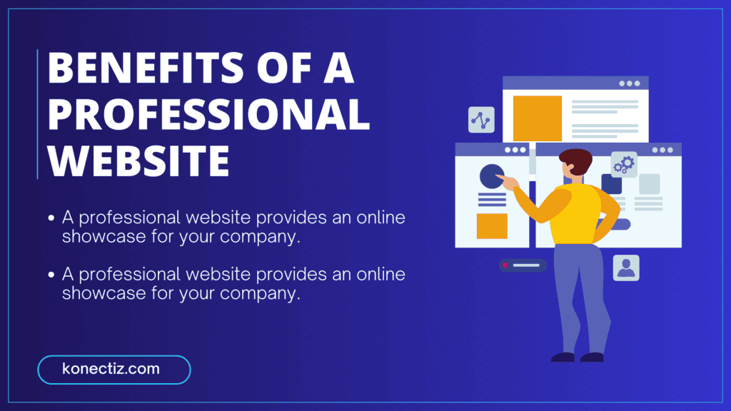 Benefits of a professional website Konectiz - Konectiz Benefits of a professional website - Konectiz